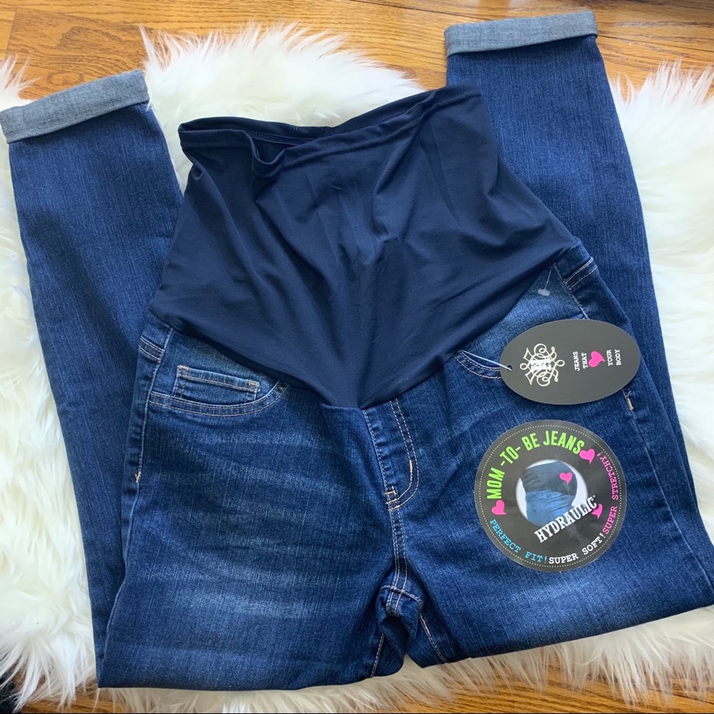Hydraulic jeans maternity ankle skinny Jeans Blue size L
